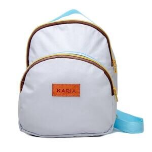 KARIA Women's Mini Backpack Purse Light Blue Brand New and High Quality NEW